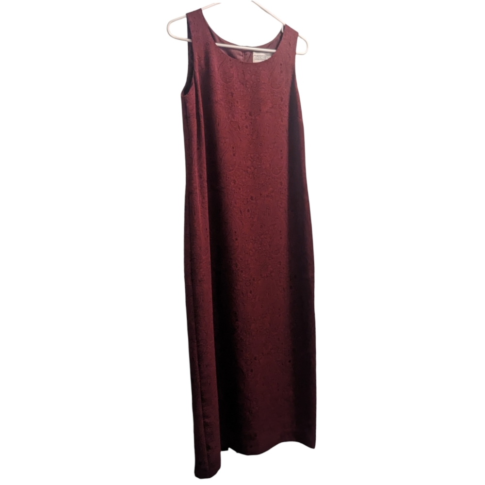 Jessica Howard Red Floral Sleeveless Maxi Dress 10P